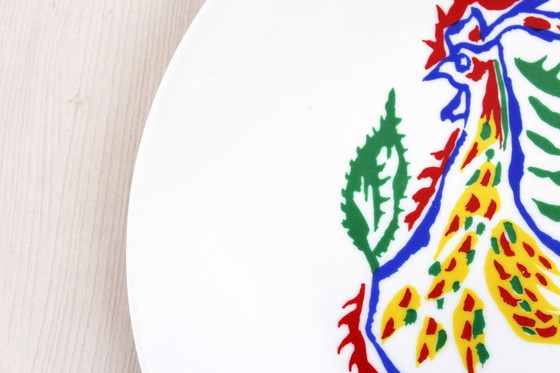 Image 1 of Limoges porcelain plate with decoration by Jean Lurçat, 1950