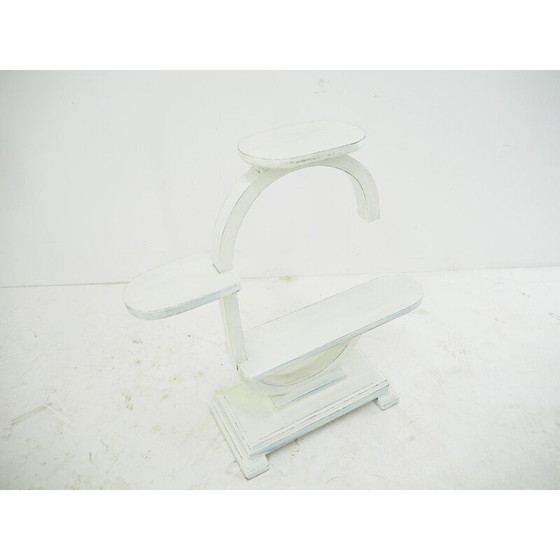 Image 1 of Vintage wood flower stand, 1950