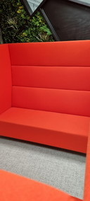 2X Deberenn Cara Acoustic Sofa Highline 2,5 posti Rosso