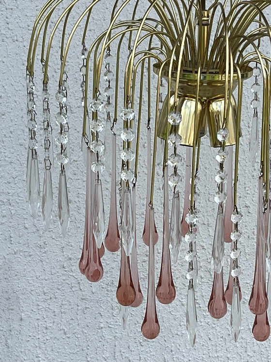 Image 1 of Murano Glass Cascade Chandelier