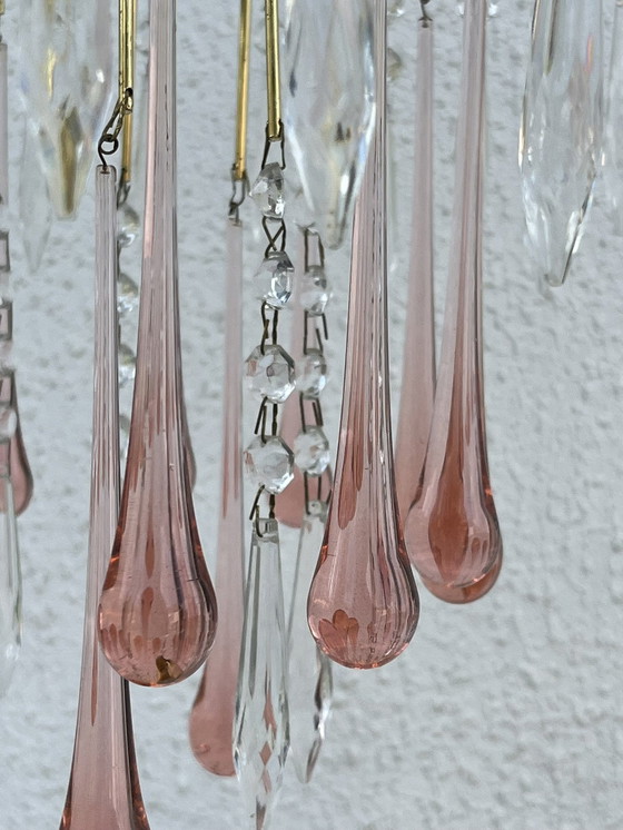 Image 1 of Murano Glass Cascade Chandelier