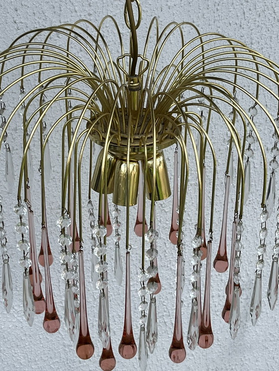 Image 1 of Murano Glass Cascade Chandelier