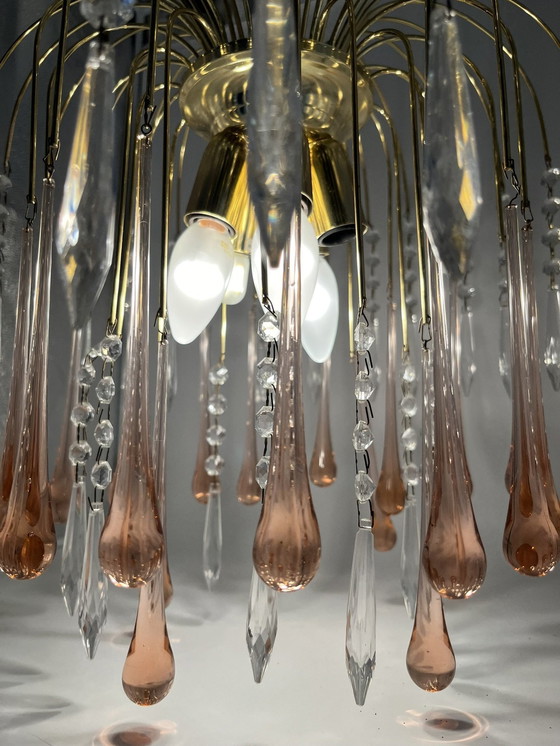 Image 1 of Murano Glass Cascade Chandelier