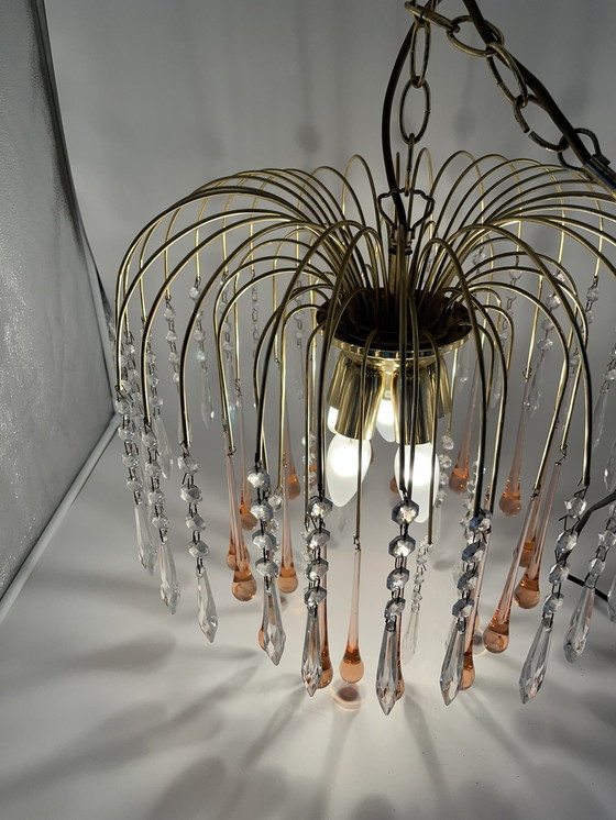 Image 1 of Murano Glass Cascade Chandelier