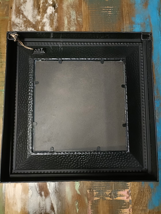 Image 1 of Espejo de metal negro 