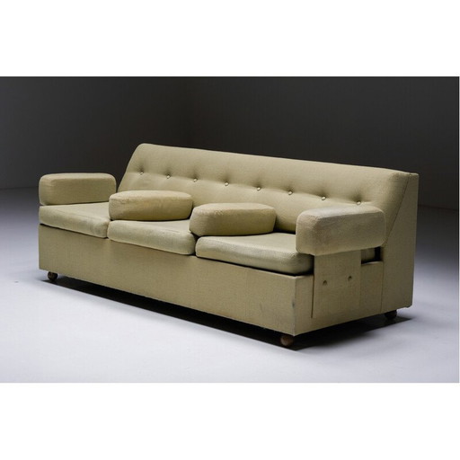 Vintage sofa in green upholstery by Seng Company, Germany 1930s