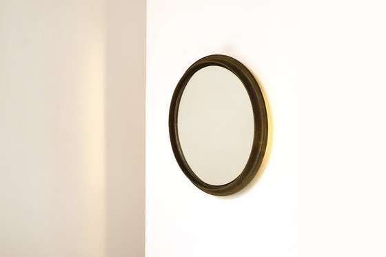 Image 1 of Large Illuminated Bronze Mirror