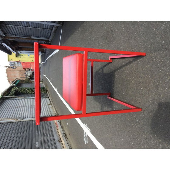 Image 1 of Set of 8 vintage chairs red 1980s