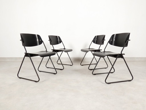  4 Chairs - Georg Leowald For Wilkhahn