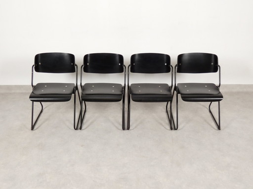  4 Chairs - Georg Leowald For Wilkhahn