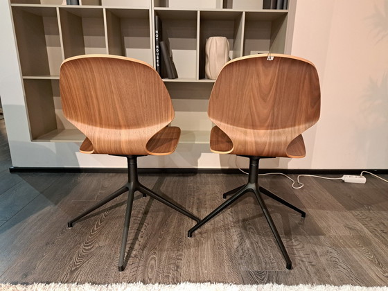 Image 1 of 2 Florence Walnut Chairs From Boconcept