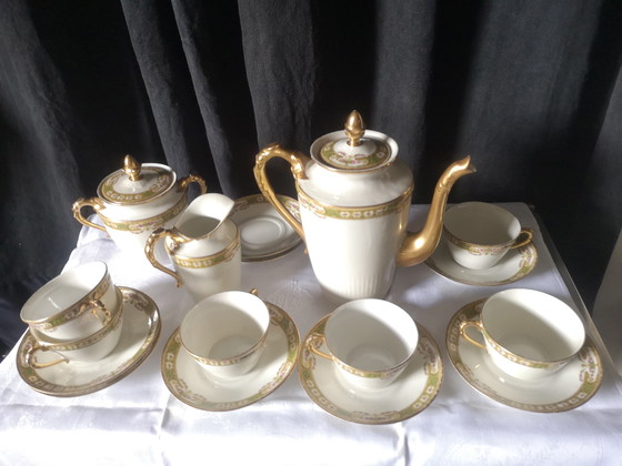 Image 1 of Limoges Porcelain Tea Set France Chabrol et Poirier Siglé