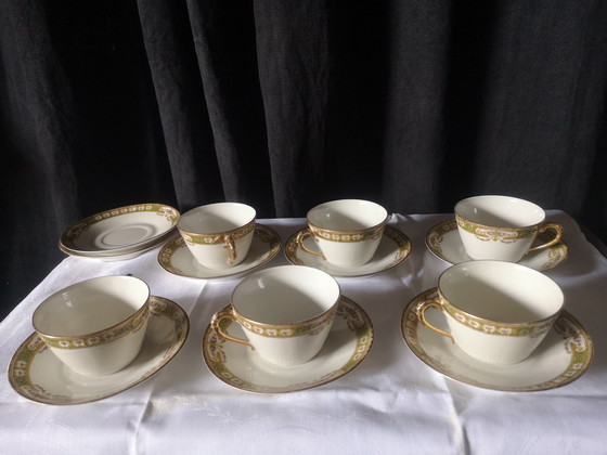 Image 1 of Limoges Porcelain Tea Set France Chabrol et Poirier Siglé