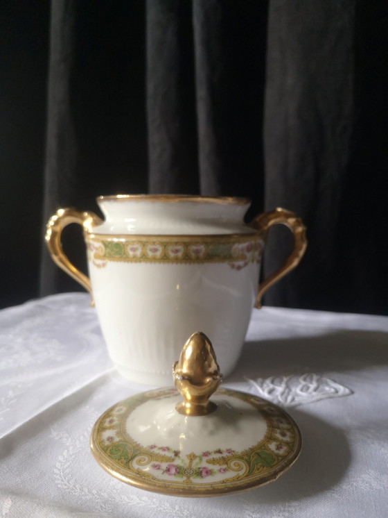 Image 1 of Limoges Porcelain Tea Set France Chabrol et Poirier Siglé