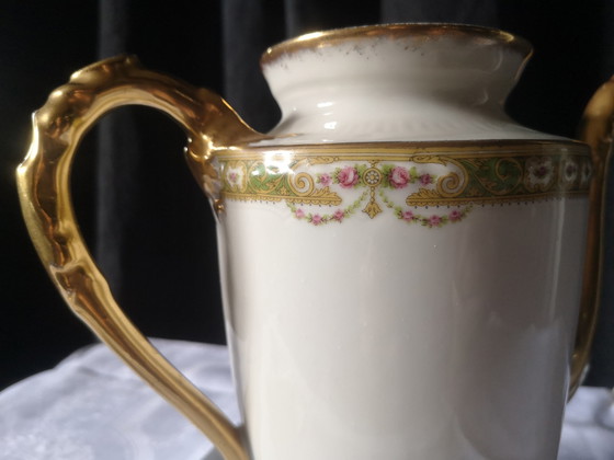 Image 1 of Limoges Porcelain Tea Set France Chabrol et Poirier Siglé