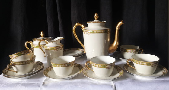 Image 1 of Limoges Porcelain Tea Set France Chabrol et Poirier Siglé