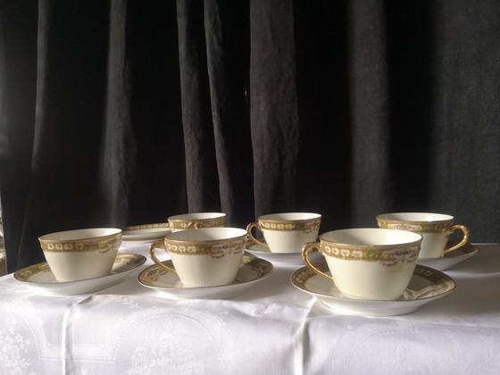 Image 1 of Limoges Porcelain Tea Set France Chabrol et Poirier Siglé