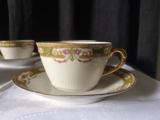 Image 1 of Limoges Porcelain Tea Set France Chabrol et Poirier Siglé