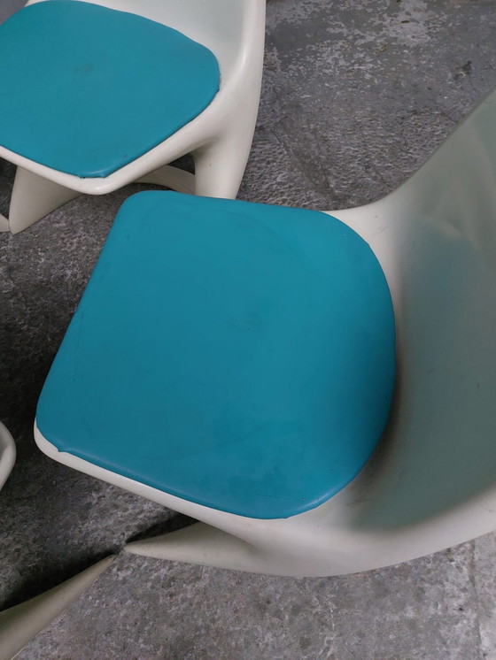 Image 1 of 4 x Plastic Casalino Dining Chairs by Alexander Begge for Casala