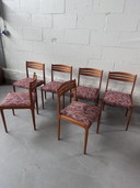 6x Chaises de salle à manger vintage