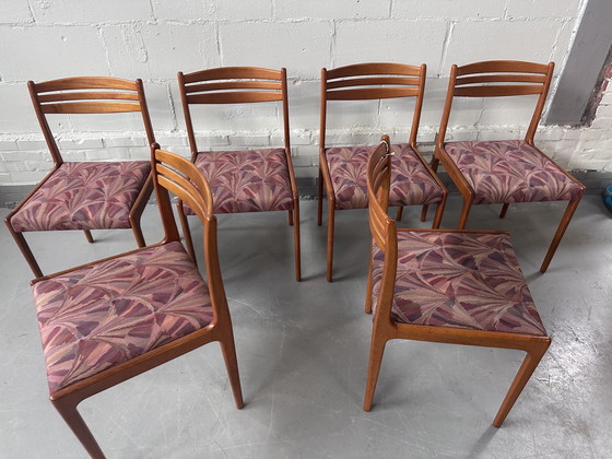 Image 1 of 6x Chaises de salle à manger vintage