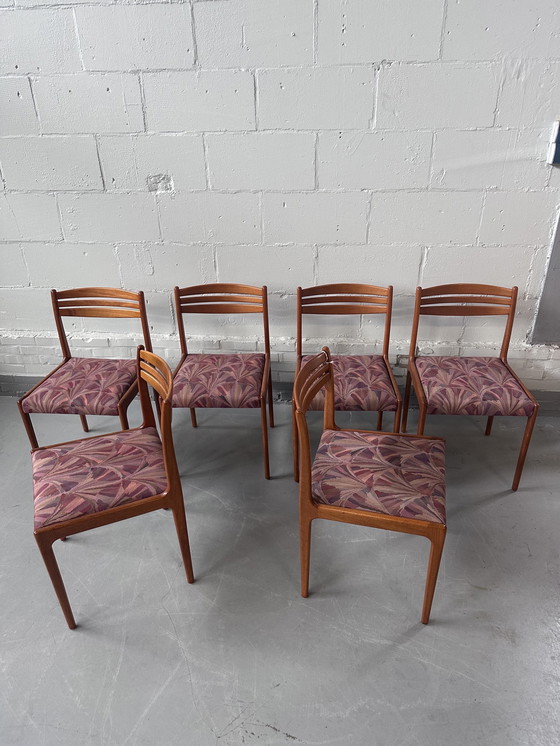 Image 1 of 6x Chaises de salle à manger vintage