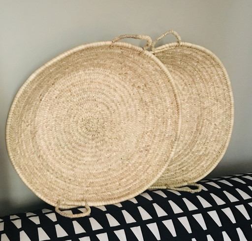 Large Braided Wicker Basket