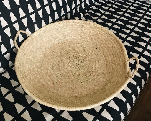 Large Braided Wicker Basket