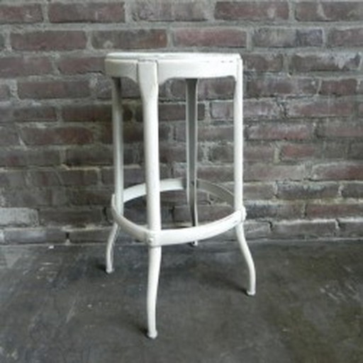 Industrial steel stool