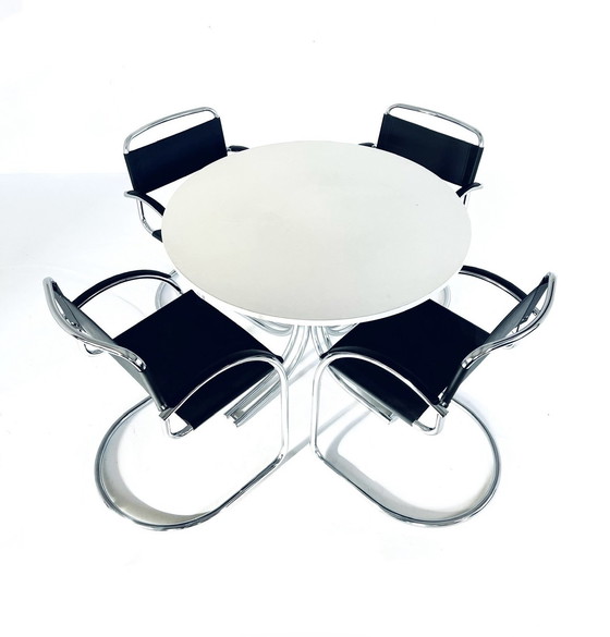 Image 1 of Tube Frame Dining Room Set, Italy '80s