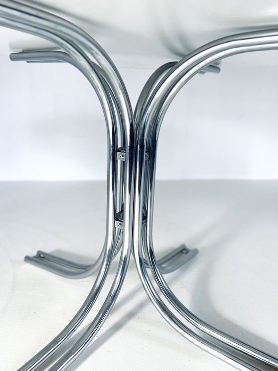 Image 1 of Tube Frame Dining Room Set, Italy '80s