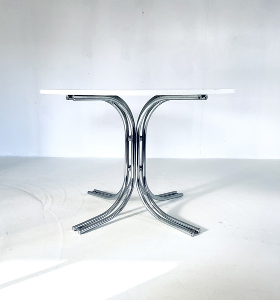 Image 1 of Tube Frame Dining Room Set, Italy '80s