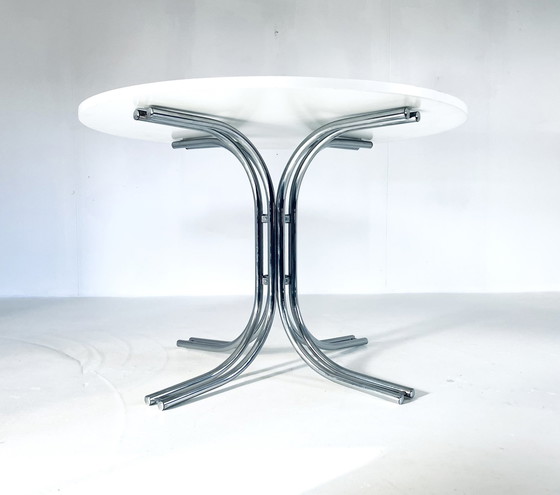 Image 1 of Tube Frame Dining Room Set, Italy '80s