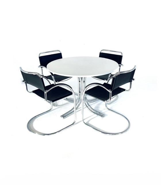 Image 1 of Tube Frame Dining Room Set, Italy '80s