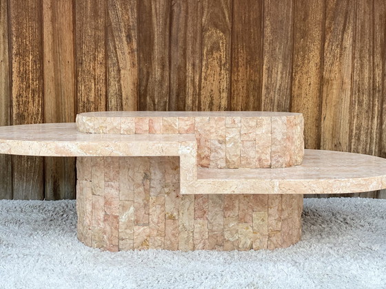 Image 1 of Vintage mactanstone coffee table