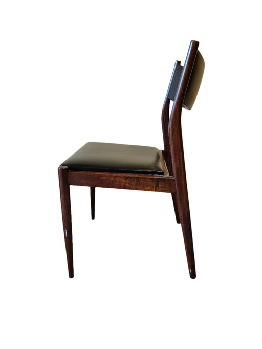 4 X 'Rodange' - Solid Ashwood And Leather Dining Chair