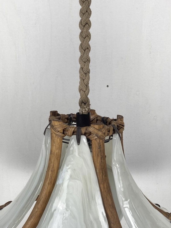 Image 1 of Hanging Pendant With Bamboo, 1970S