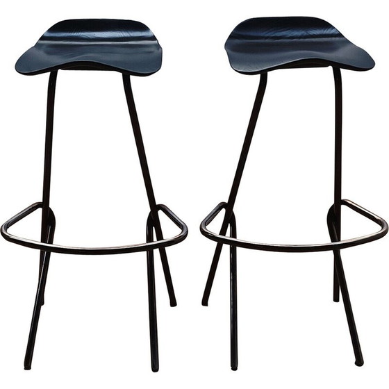 Image 1 of Pair of vintage Strain bar stools by Prostoria