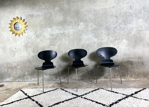 3x Fritz Hansen Arne Jacobsen Ant Chair