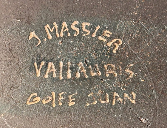 Image 1 of Large Vase Signed Jérôme Massier Vallauris Golfe-Juan