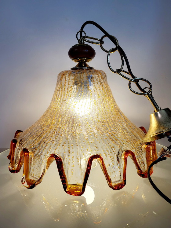 Image 1 of Murano Mazzega pendant lamp from the 1970s, Italy