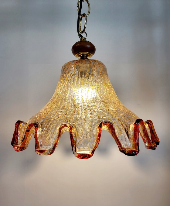 Image 1 of Murano Mazzega pendant lamp from the 1970s, Italy