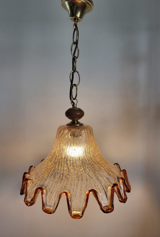 Image 1 of Murano Mazzega pendant lamp from the 1970s, Italy