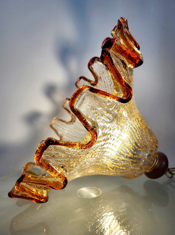 Image 1 of Murano Mazzega pendant lamp from the 1970s, Italy