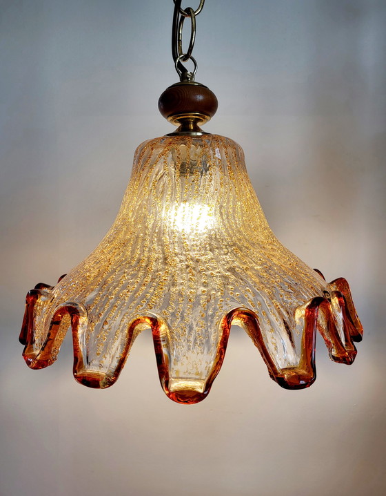 Image 1 of Murano Mazzega pendant lamp from the 1970s, Italy