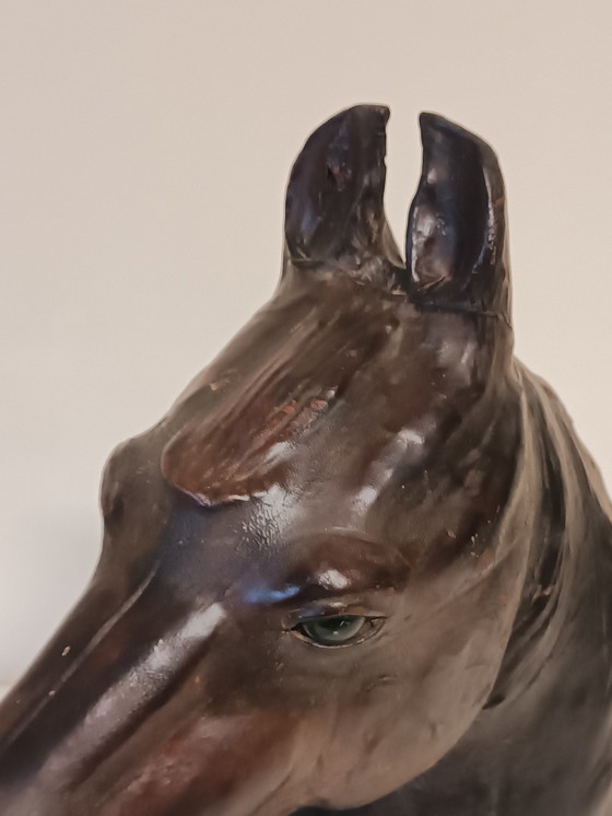 Image 1 of Leather Horse Head