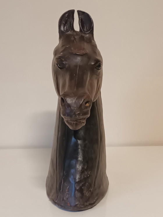 Image 1 of Leather Horse Head