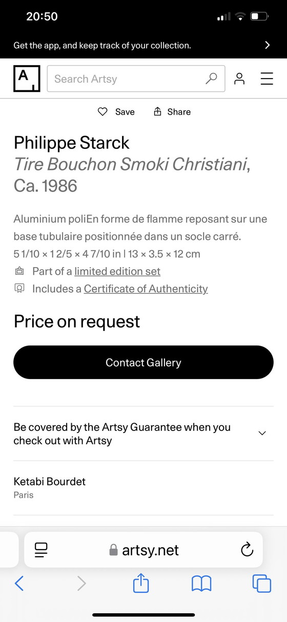 Image 1 of Sacacorchos de Alessi Design Starck