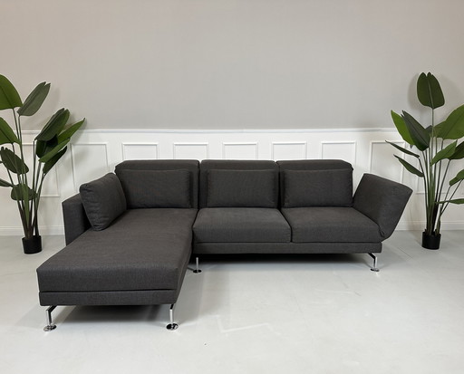 Brühl Moule corner sofa fabric Sofa sleep function