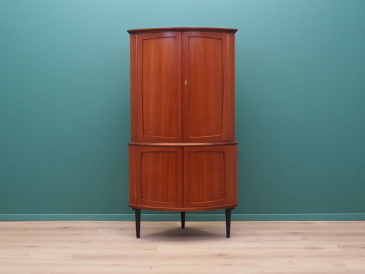 Mahogany Corner Cabinet, Danish Design, 1970S, Production: Denmark